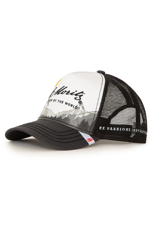 St. Moritz Grey Trucker Cap